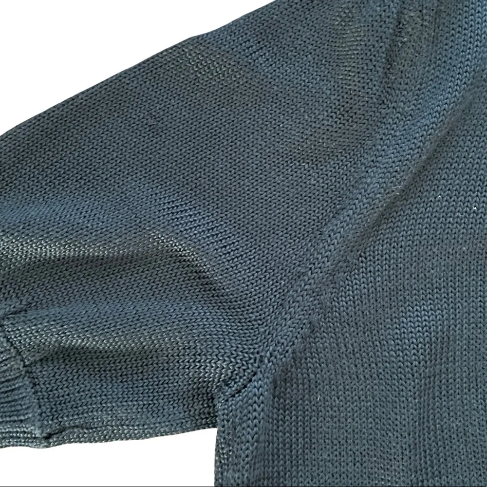 Michael Kors Black Chunky Knit Button Down Cardigan Sweater NWOT - Picture 4 of 12